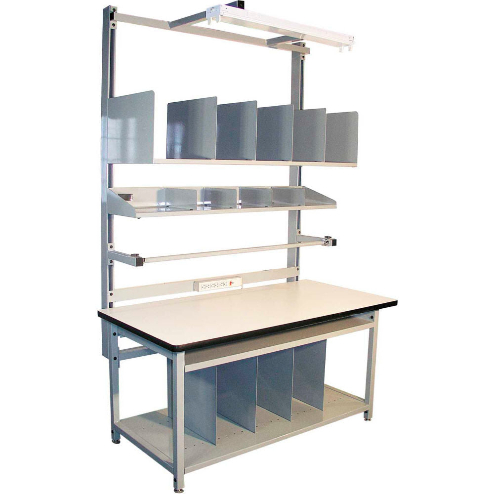 Global Industrial Bench-In-A-Box Packing Workbench, ESD T-Mold Edge, 72"W x 30"D