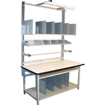 Global Industrial Bench-In-A-Box Packing Workbench, ESD T-Mold Edge, 72"W x 30"D