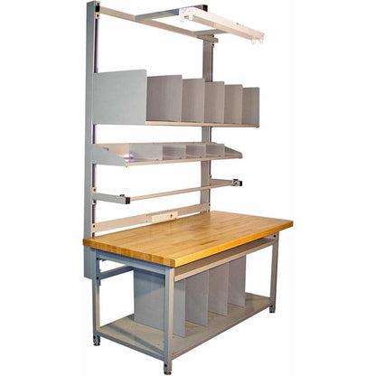 Global Industrial Bench-In-A-Box Packing Workbench, Butcher Block Eased Edge, 72"W x 30"D