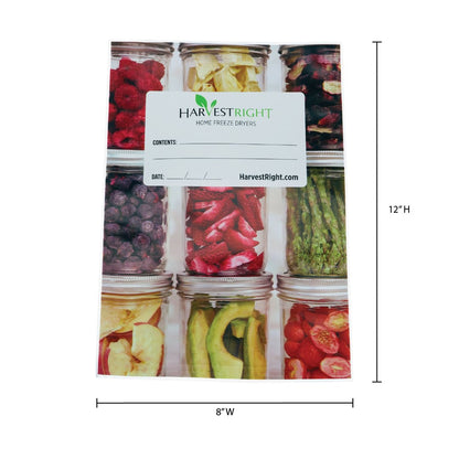 Harvest Right 7 mil Mylar Bags — 8" × 12" — case of 6 × 50