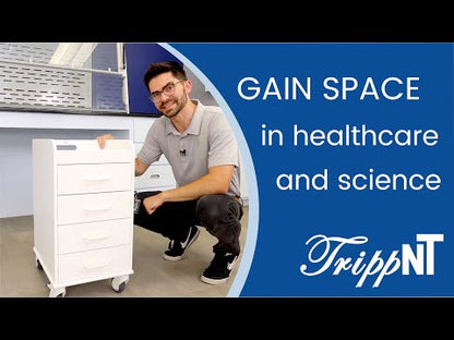 TrippNT 53436 Black Compact Cart Black - Lab or Clinical Under-Counter Lifestyle Shot