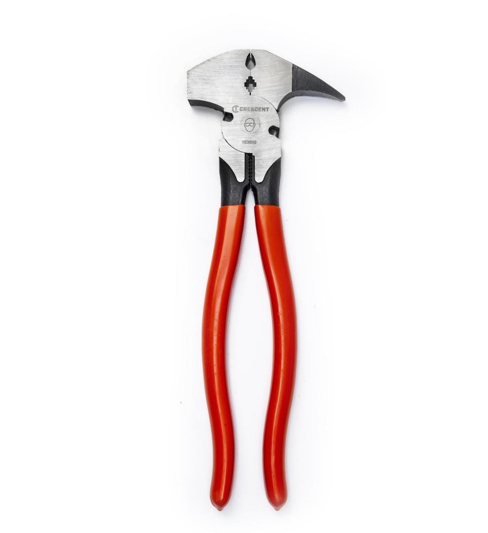 Crescent 10" Dipped Handle Dual Staple Grip Joint Fence Tool Pliers 193610CVSMNN-05