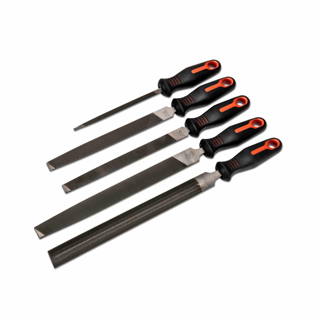 Crescent 5 Piece 6", 8" & 10" General Purpose File Set with Ergonomic Handles 22040HNNN