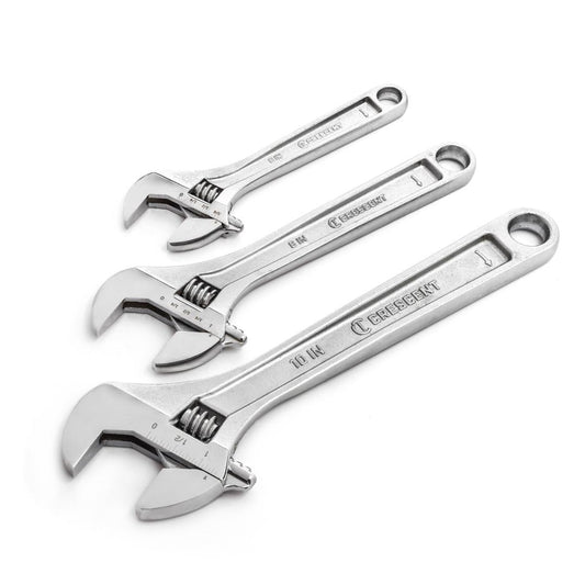 Crescent 3 Piece Adjustable Wrench Set 6", 8" & 10" AC3PC