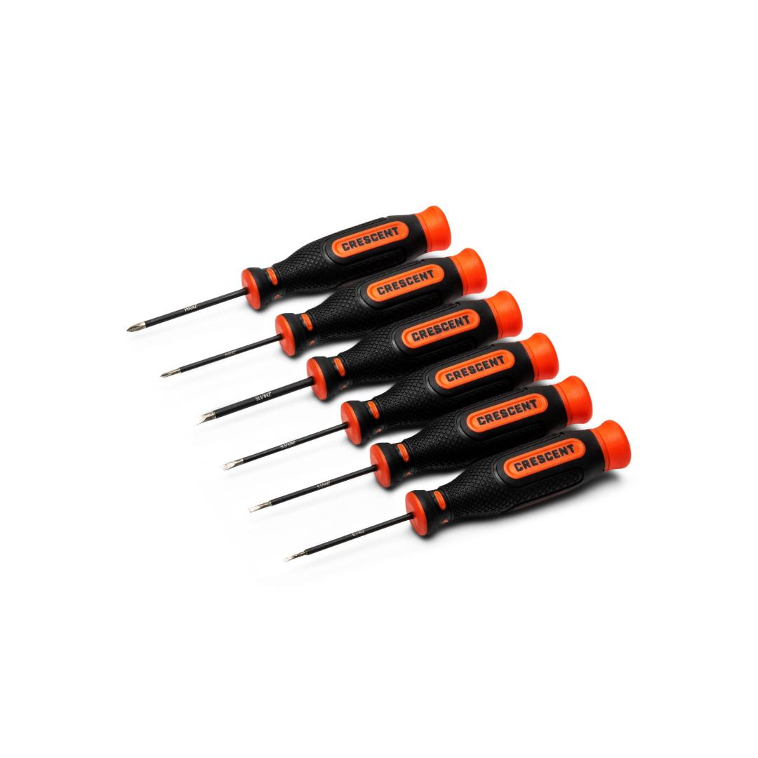 Crescent 6 Piece Diamond Tip Precision Screwdriver Set CDTPR6PCSET