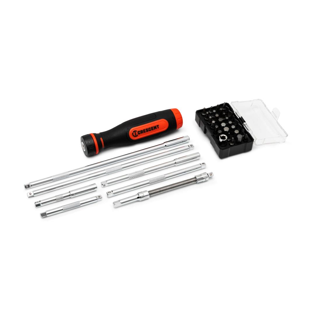Crescent 39 Piece Ratcheting Bit Driver Set CRBSDS39PC
