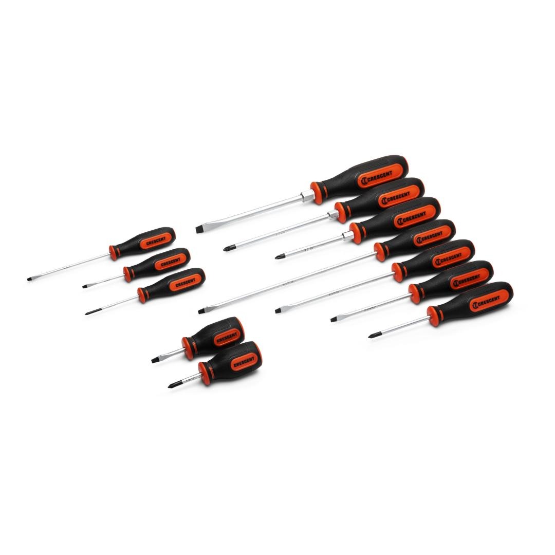 Crescent 12 Piece Dual Material Screwdriver Set CSDS12PCSET
