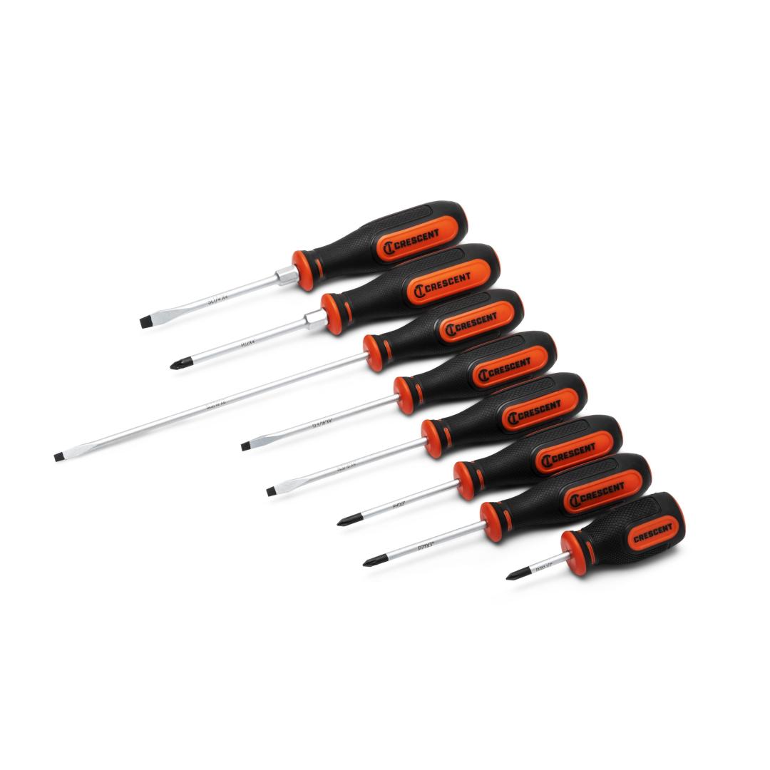 Crescent 8 Piece Dual Material Screwdriver Set CSDS8PCSET