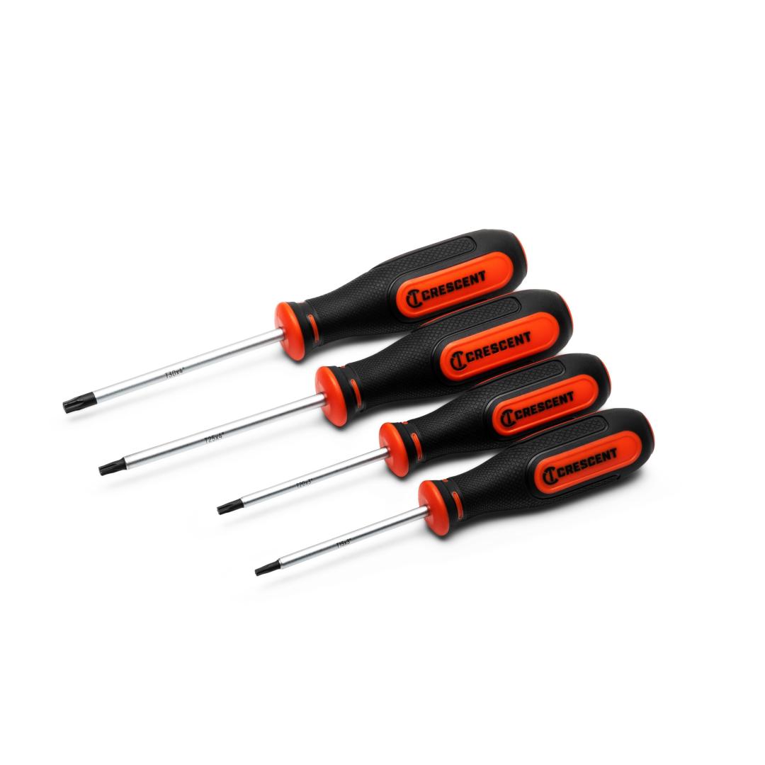 Crescent 4 Piece Torx Dual Material Screwdriver Set CTSET4PC