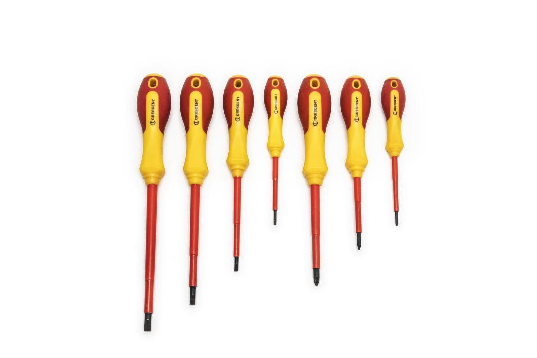 Crescent 7 Piece VDE Insulated Screwdriver Set CTVDESDS