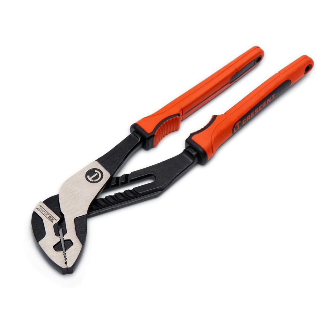 Crescent 12" Z2 K9™ Straight Jaw Tongue and Groove Plier with Dual Material Rawhide Handle RTZ212CGR
