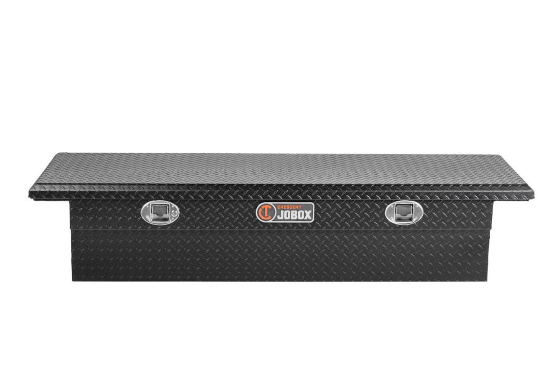 Crescent Gear-Lock™ Black Aluminum Low-Profile Single Lid Fullsize Crossover Truck Box 1-351002