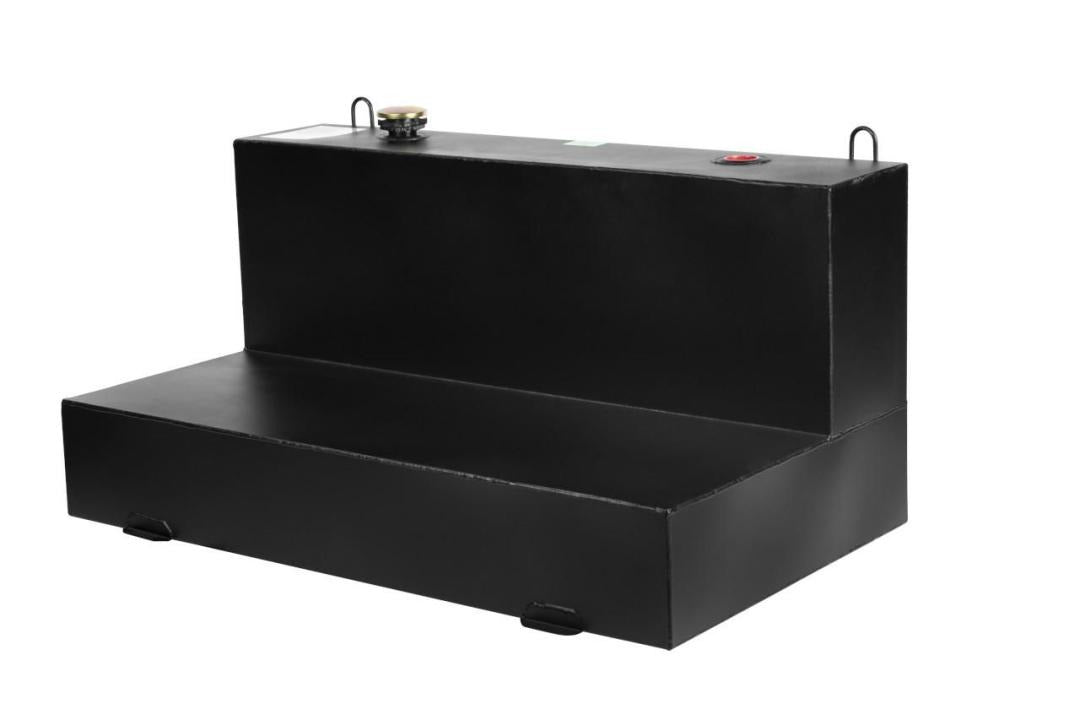 Crescent 100 Gallon Black L-Shaped Steel Liquid Transfer Tank for Trucks 480002