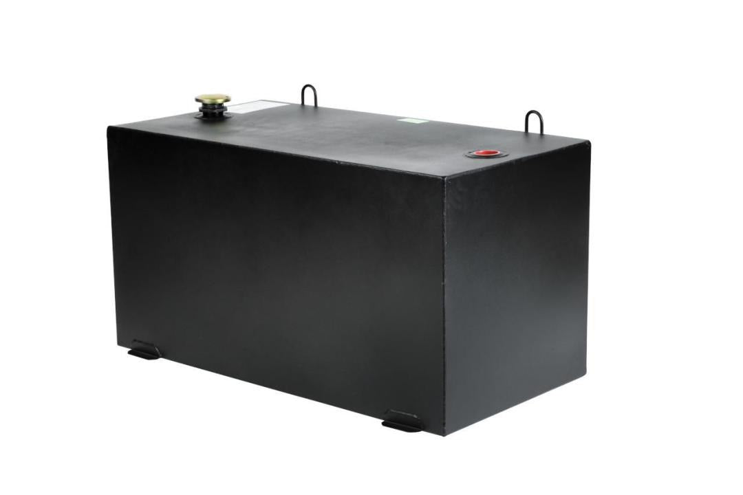 Crescent 100 Gallon Black Rectangular Steel Liquid Transfer Tank for Trucks 484002