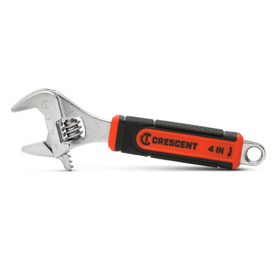 Crescent 4" Adjustable Wrench with Quick-Fit-Jaw AC34CVS