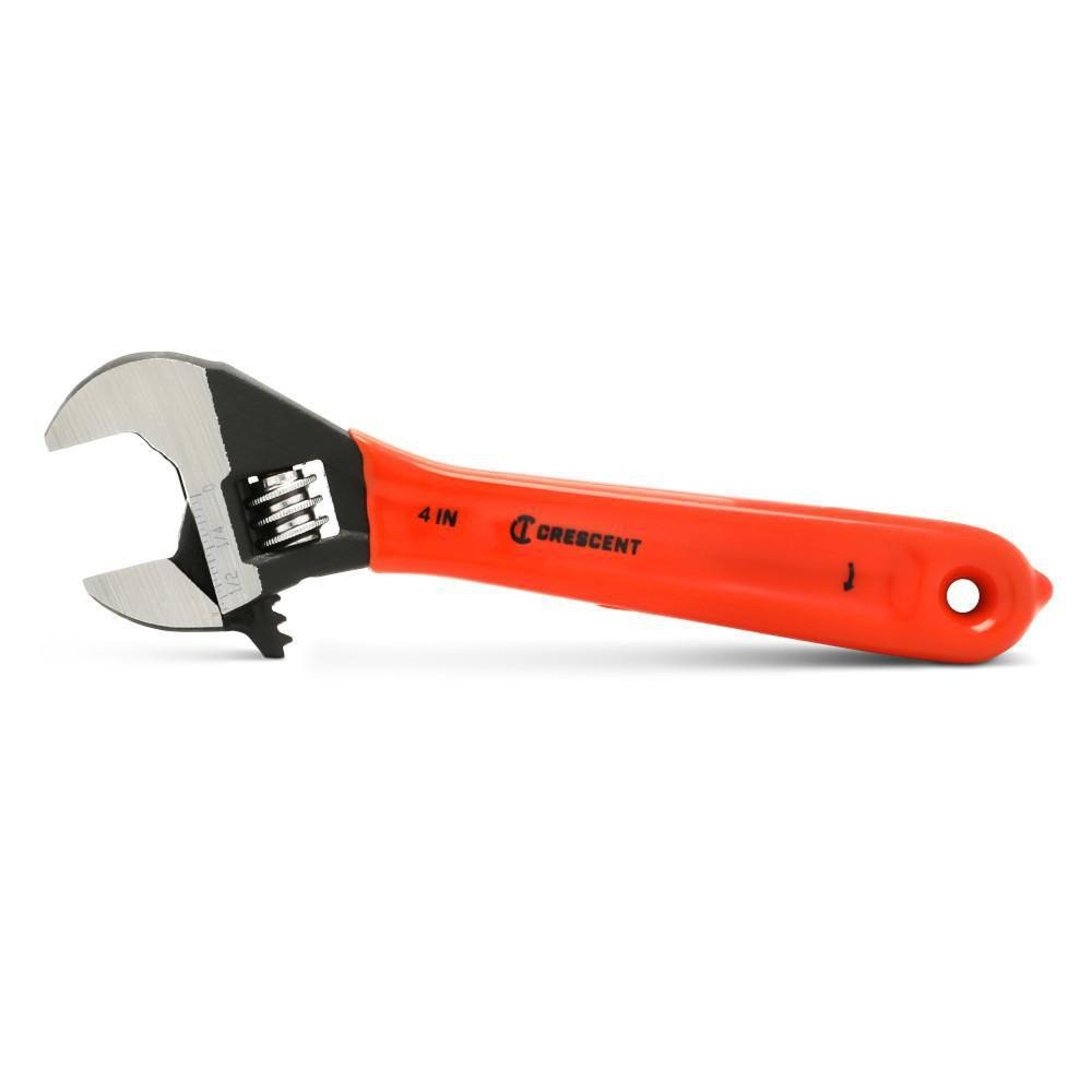 Crescent 4" Black Oxide Adjustable Wrench with Cushion Grip AT24CVS