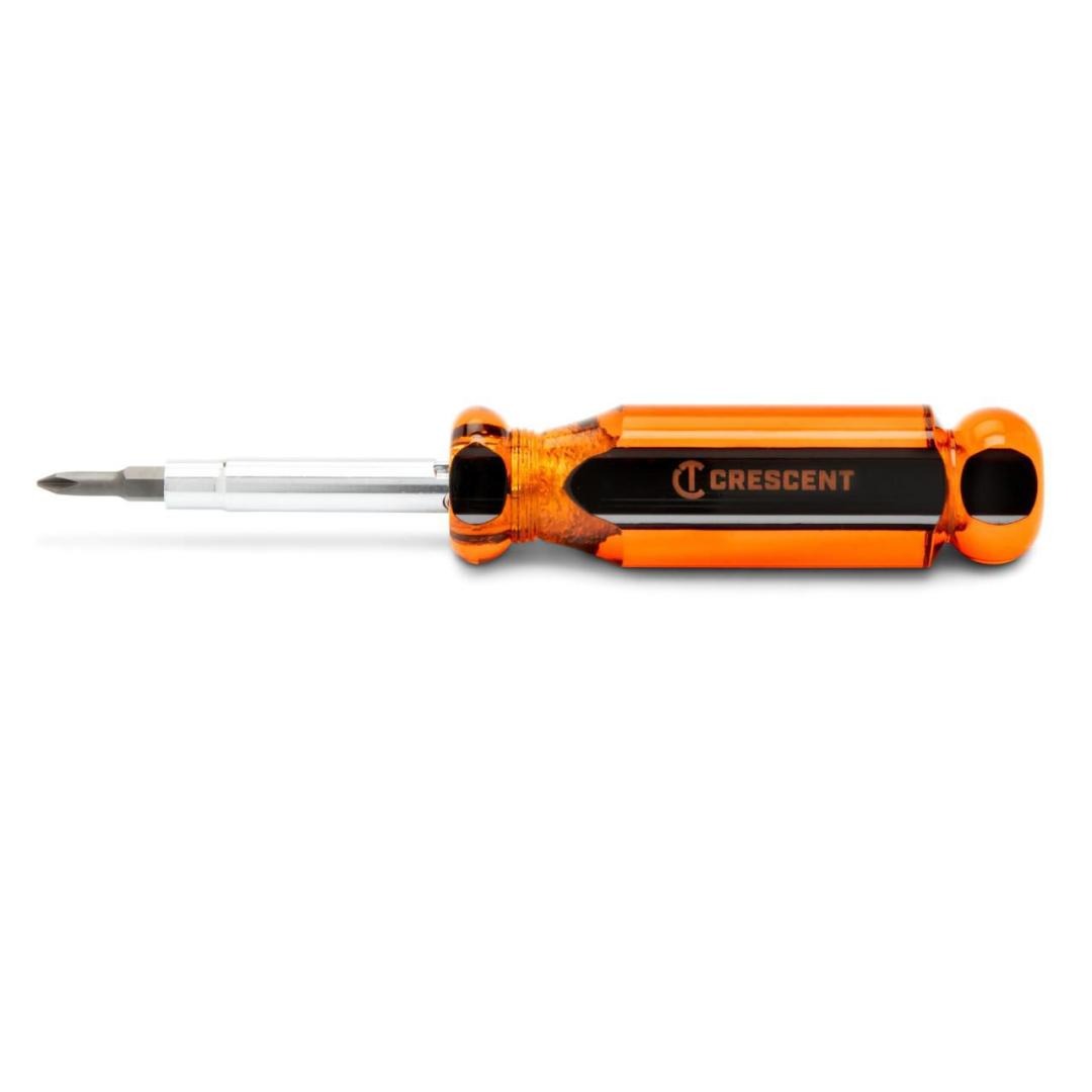 Crescent 6-in-1 Interchangeable Bit Screwdriver CS61N