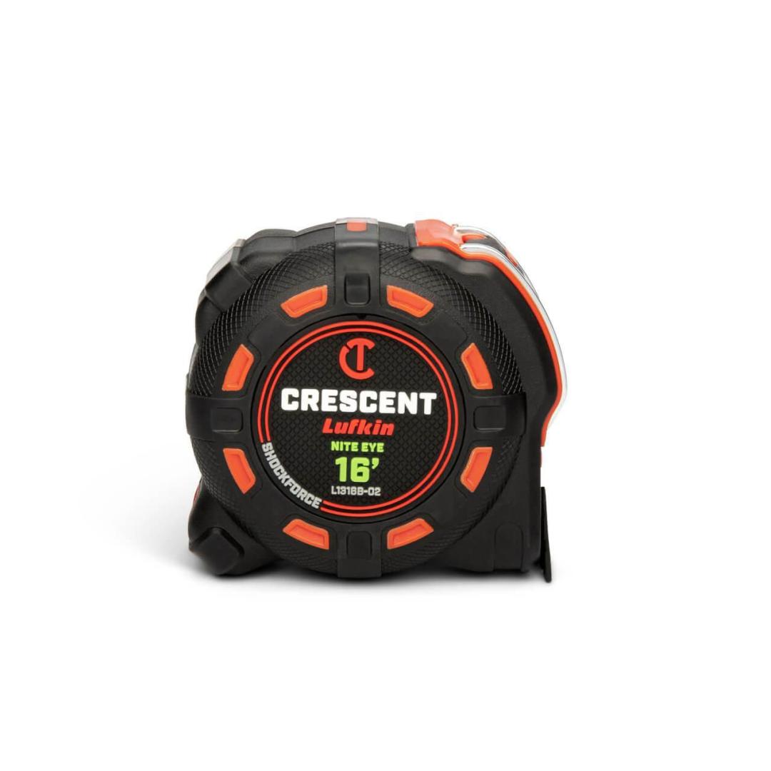 Crescent 1-1/4" x 16' SHOCKFORCE NITE EYE™ Tape Measure L1316B-02