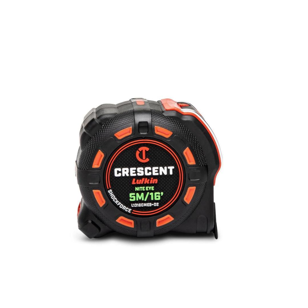 Crescent 1-1/4" x 5 M/16' SHOCKFORCE NITE EYE™ Tape Measure L1316CMEB-02