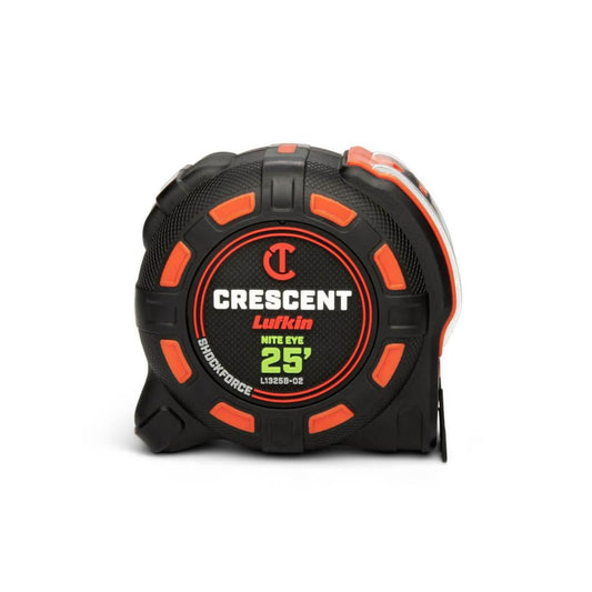 Crescent 1-1/4" x 25' SHOCKFORCE NITE EYE™ Tape Measure L1325B-02
