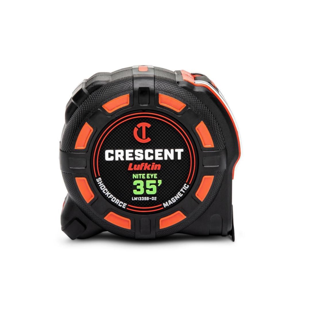 Crescent 1-1/4" x 35' SHOCKFORCE NITE EYE™ Magnetic Tape Measure LM1335B-02