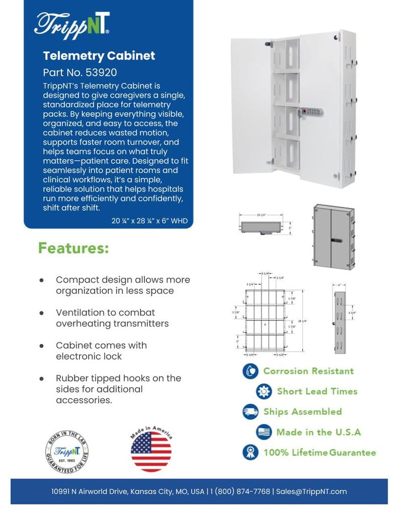 TrippNT 53920 Telemetry Transmitter Cabinet Multi-Angle Environment View