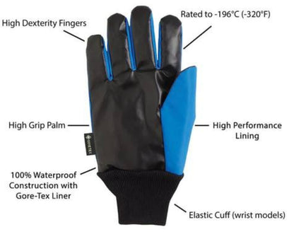 TempShield Waterproof CRYO-GRIP® Gloves - CGWRSWP Series | Grip Palm + GORE-TEX, -196°C — view 2