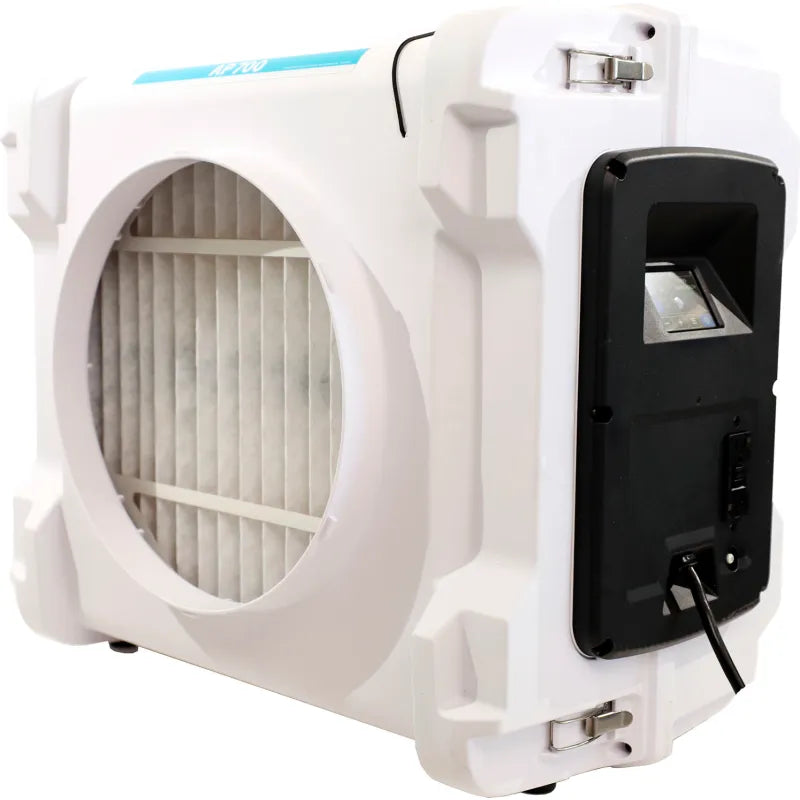 MediClean Healthcare AP700 HEPA+UVC Air Purifier, 700 CFM, 115V White, with daisy-chain GFCI outlet