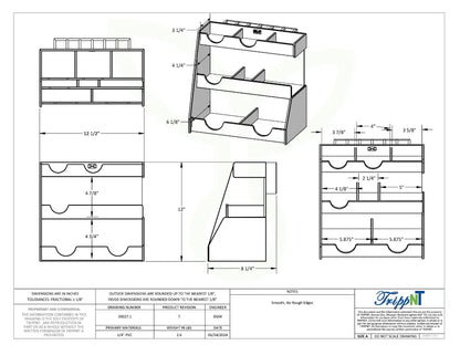 TrippNT 50027 Top Loader Workstation - Engineering Drawing Rev 7