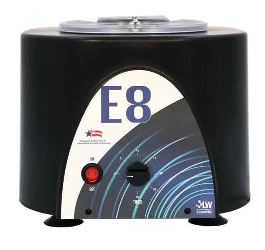 LW Scientific E8 Variable-Speed Centrifuge E8C-U8AV-1503 — 8-Place Angled, 3500 rpm, Timer, Made in USA