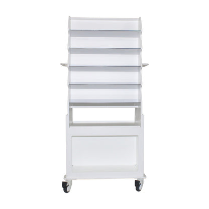 TrippNT 54058 — side profile showing 30-inch width, 58.75-inch height, and 3-inch casters