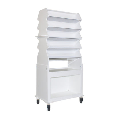 TrippNT 54058 — front view showing all 10 angled shelves with suture boxes in label-forward presentation