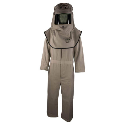 Oberon CAT 40 Cal Arc Flash Hood and Coverall Suit Set