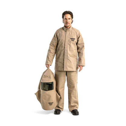 Oberon CAT 40 Cal Arc Flash Hood, Coat, and Bib Suit Set