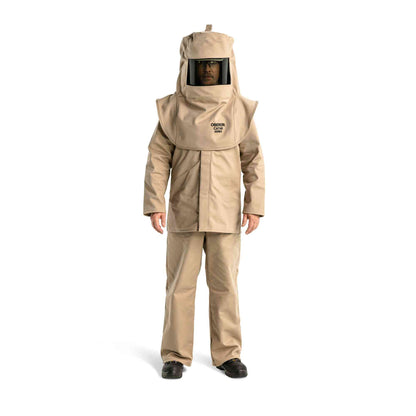 Oberon CAT 40 Cal Arc Flash Hood, Coat, and Bib Suit Set