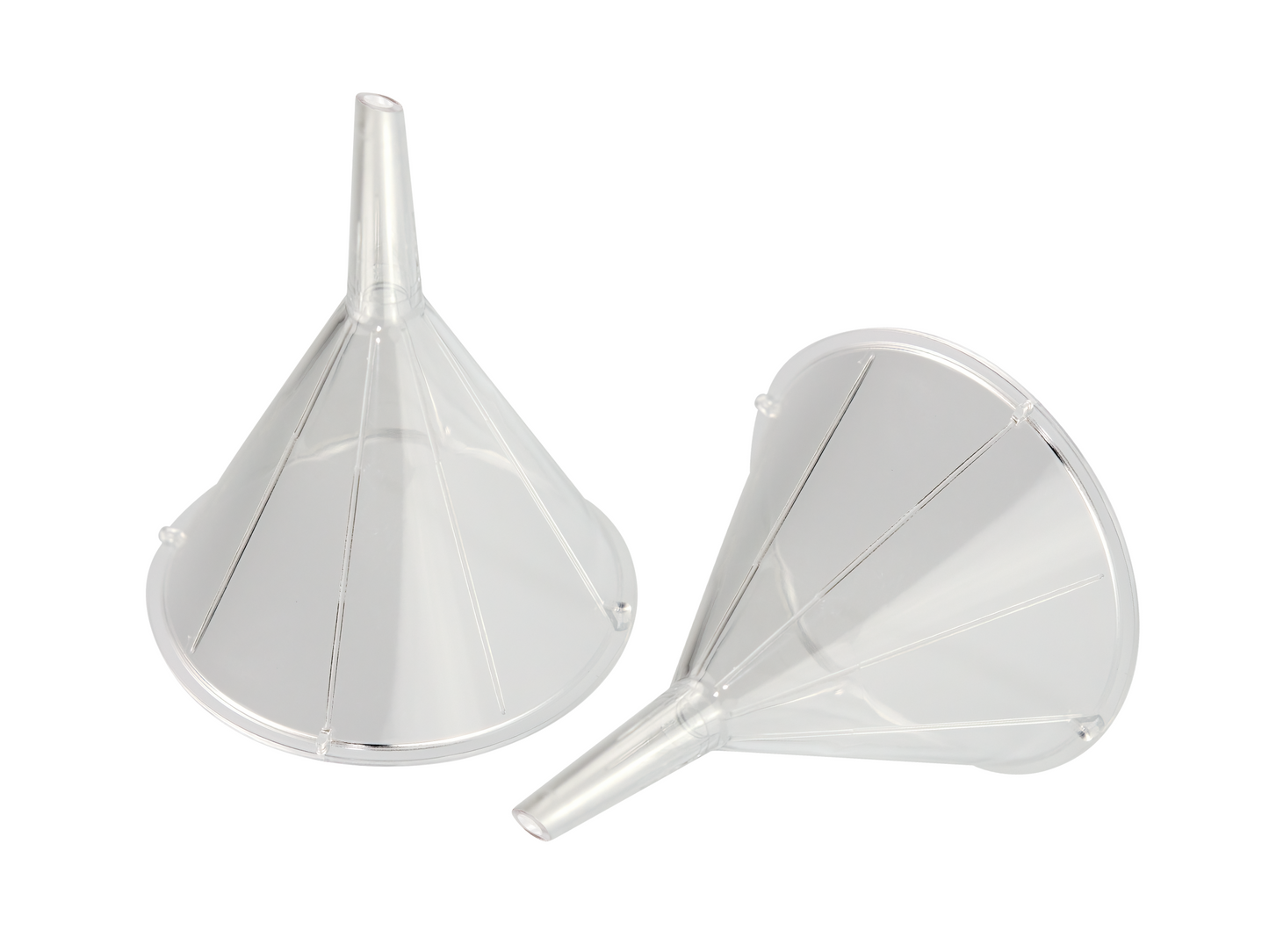 Caplugs Evergreen 208-5122-010 60 mm Ribbed Funnel, PS Natural, 100/Bag, MADE IN USA