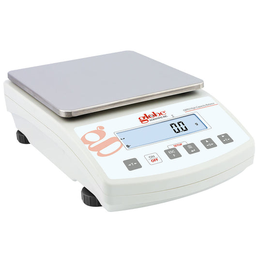 Precision Toploading Balances, Portable High-Capacity, External Calibration — 1000g–6000g, Each | Globe Scientific