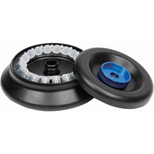 Centrifuge Rotors with Lid, Aluminum Alloy, for GCC-MP Series — 5 Configurations (0.2–50 mL), 1/Each | Globe Scientific