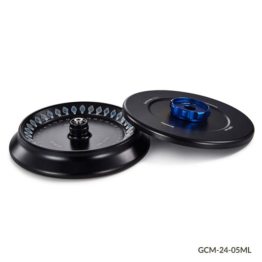 Micro Centrifuge Rotors with Lid, Aluminum Alloy, 15,000 rpm — 0.2/0.5/1.5 mL for GCM-24 Series, Each | Globe Scientific