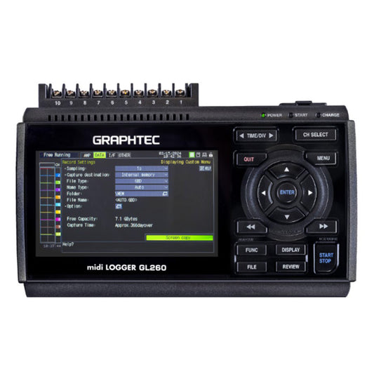 Yamato GL260 10-Channel Data Logger (4.3-inch Color Display)