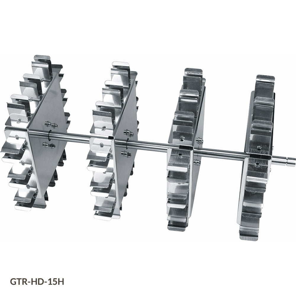 Tube Holder for GTR-HD Tube Rotators, 48 Horizontal Places — 1.5 mL & 15 mL, 1/Each | Globe Scientific