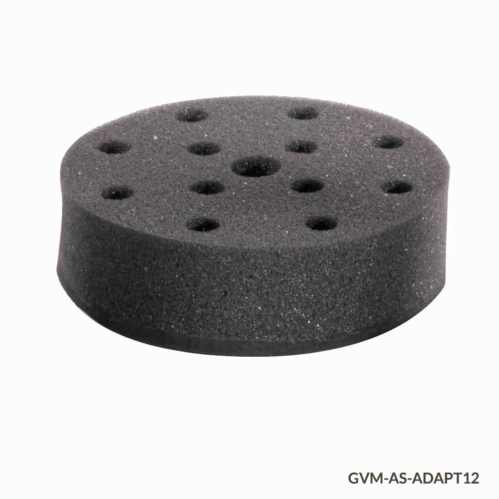 Vortex Mixer Tube Holders, Foam Inserts for GVM Series — 10 Configurations, 1/Each | Globe Scientific