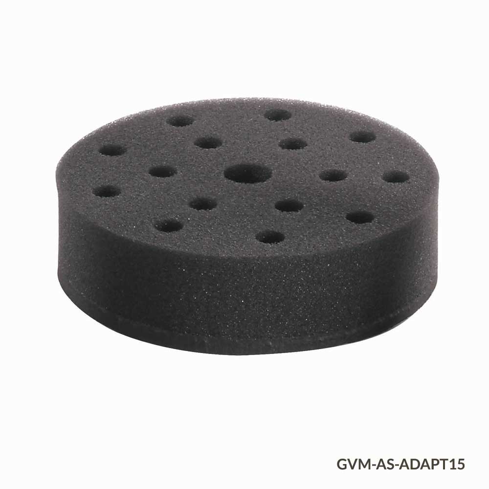 Vortex Mixer Tube Holders, Foam Inserts for GVM Series — 10 Configurations, 1/Each | Globe Scientific