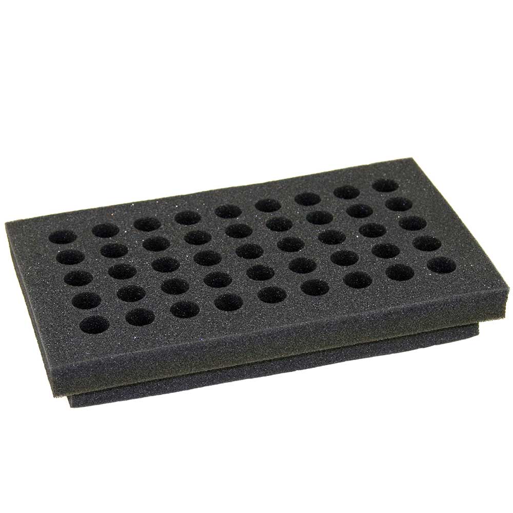 Vortex Mixer Tube Holders, Foam Inserts for GVM Series — 10 Configurations, 1/Each | Globe Scientific