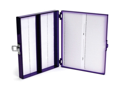 Heathrow Scientific Polycarbonate Microscope Slide Box -80°C - 25 or 100-Place — view 3