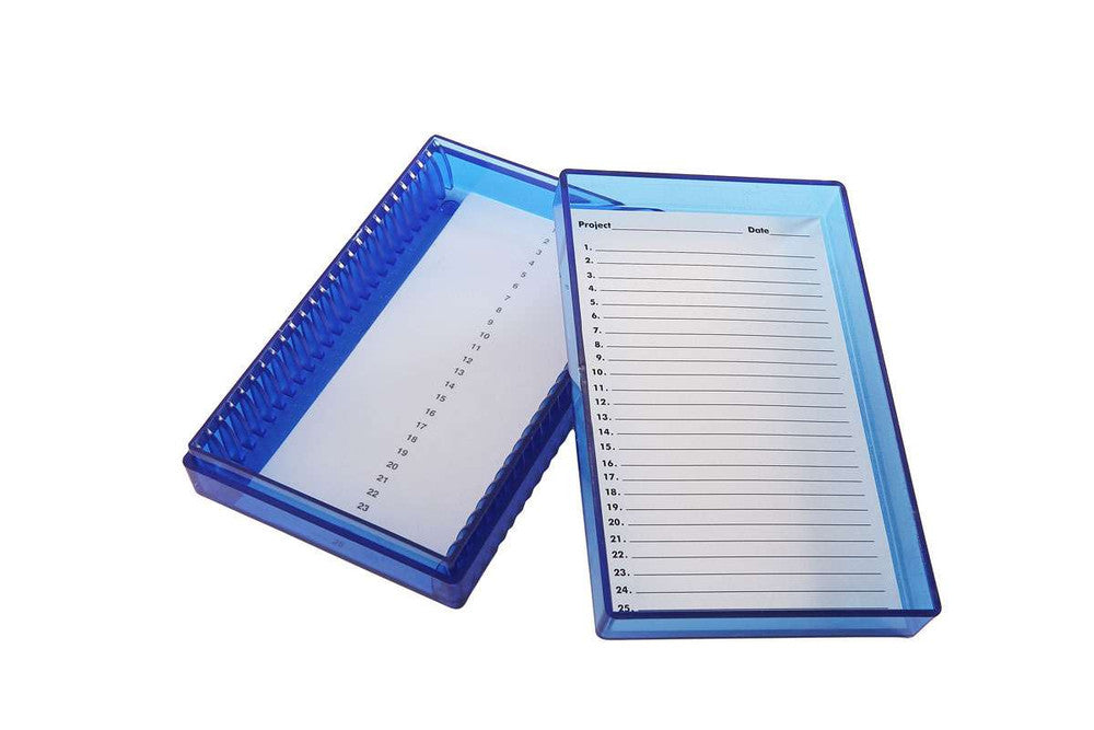 Heathrow Scientific Polycarbonate Microscope Slide Box -80°C - 25 or 100-Place — view 2