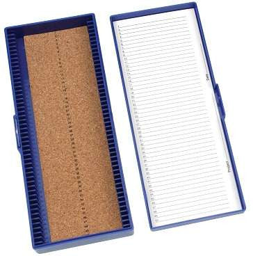 Premium Microscope Slide Box, Cork-Lined — view 4