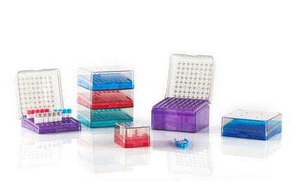 Heathrow Scientific Arctic Squares® Cryogenic Storage Box - Polycarbonate | Liquid Nitrogen Safe to -196°C — view 2