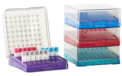 Heathrow Scientific Arctic Squares® Cryogenic Storage Box - Polycarbonate | Liquid Nitrogen Safe to -196°C — view 3