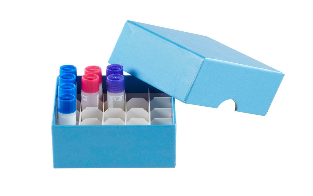 Cardboard Cryogenic Vial Tube Storage Box - Heathrow Scientific